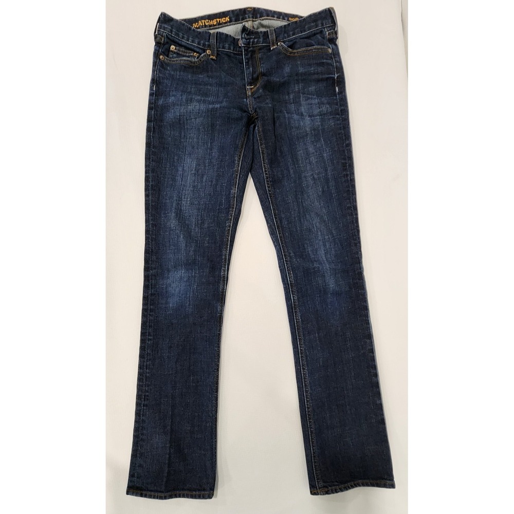 J.Crew Matchstick Jeans Mens 29R Dark Wash Straight Leg Stretch Denim Blue USA
